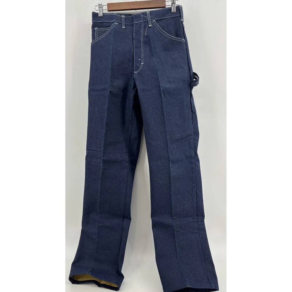 Dickies Straight Leg Carpenter Jeans Mens Blue Denim Relaxed Fit USA 2993L 28x34